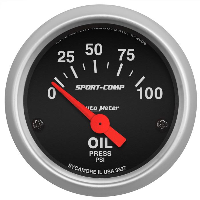 AutoMeter Autometer Sport-Comp 52mm 0-100 PSI Electronic Oil Pressure Gauge