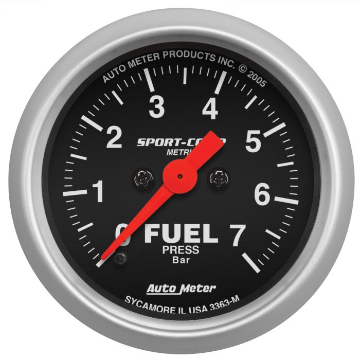 AutoMeter 2-1/16in 7BAR Digital Stepper Motor Sport-Comp Fuel Pressure Gauge